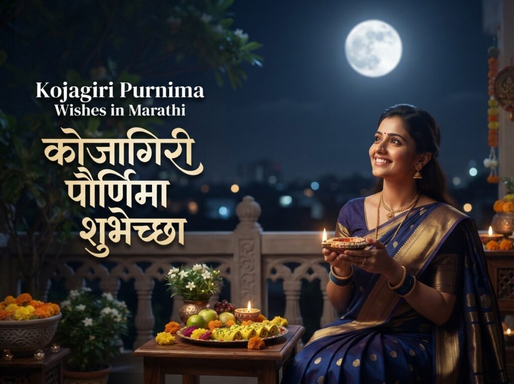 Kojagiri Purnima Wishes in Marathi
