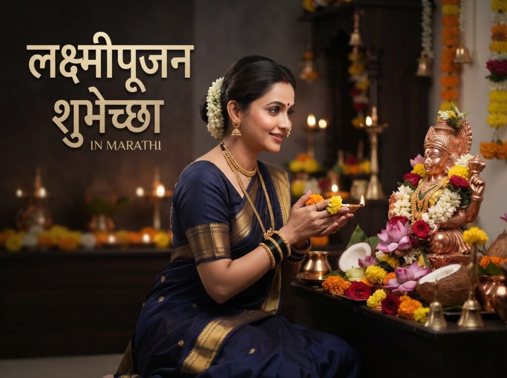 Laxmi Pujan Wishes in Marathi
