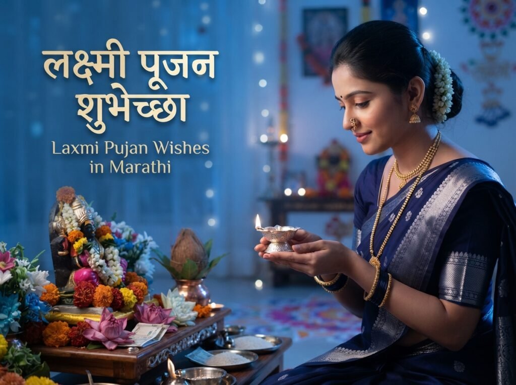 Laxmi Pujan Wishes in Marathi