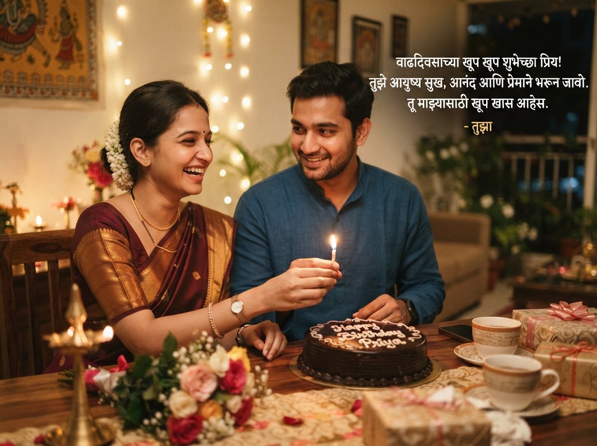 Love Birthday Wishes in Marathi