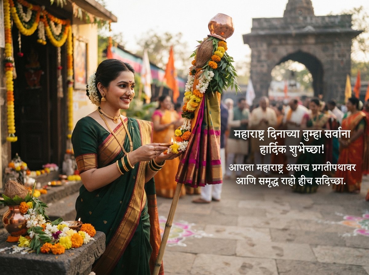 Maharashtra Din Wishes in Marathi