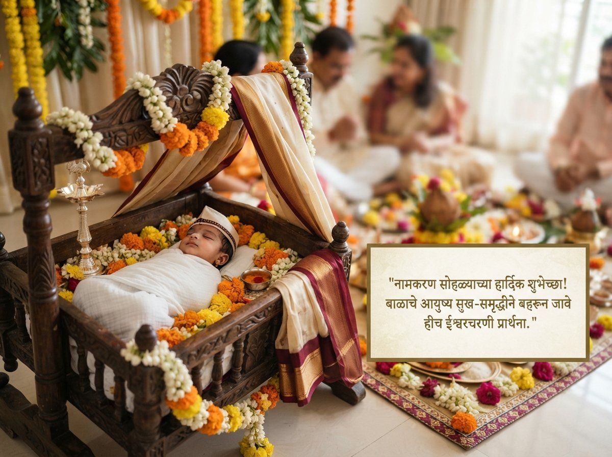 Barse / Namkaran Wishes in Marathi
