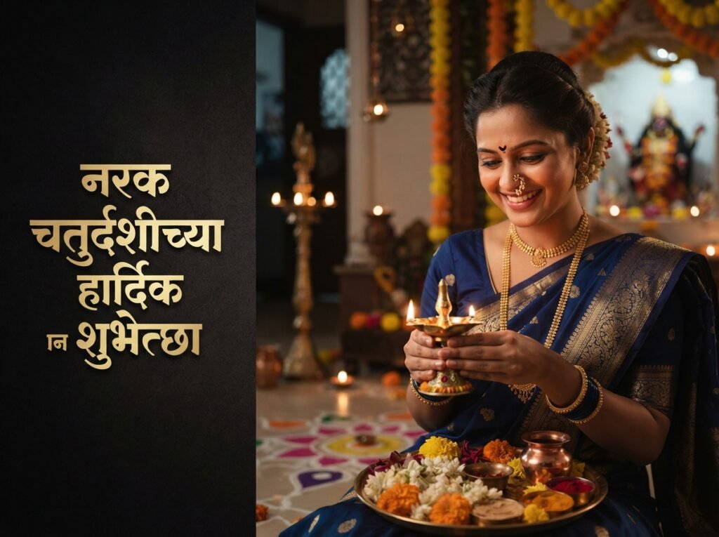 Narak Chaturdashi Wishes in Marathi