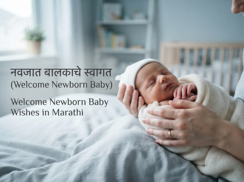 Welcome Newborn Baby Wishes in Marathi