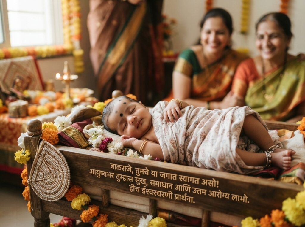 Welcome Newborn Baby Wishes in Marathi
