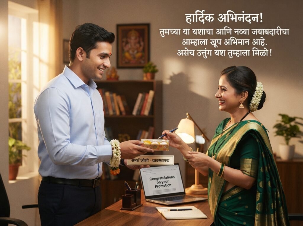Promotion Wishes in Marathi