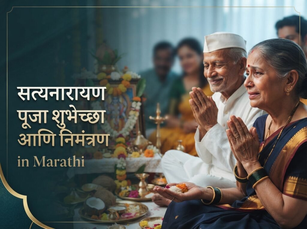 Satyanarayan Pooja Wishes & Nimantran in Marathi