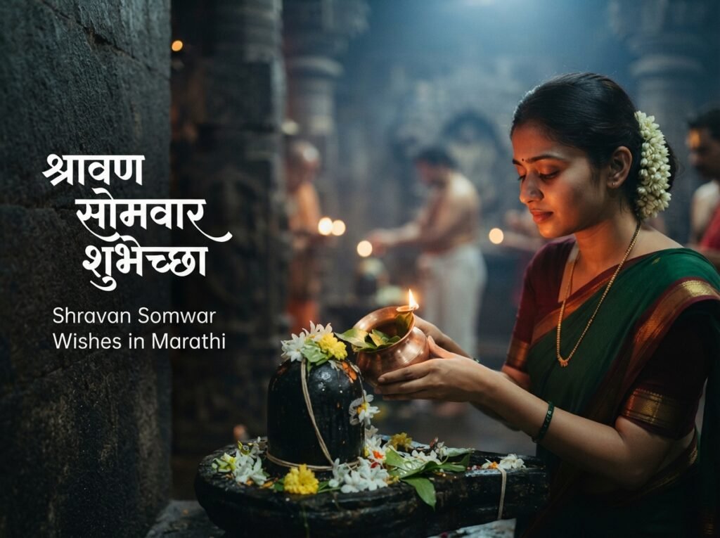 Shravan Somwar Wishes in Marathi