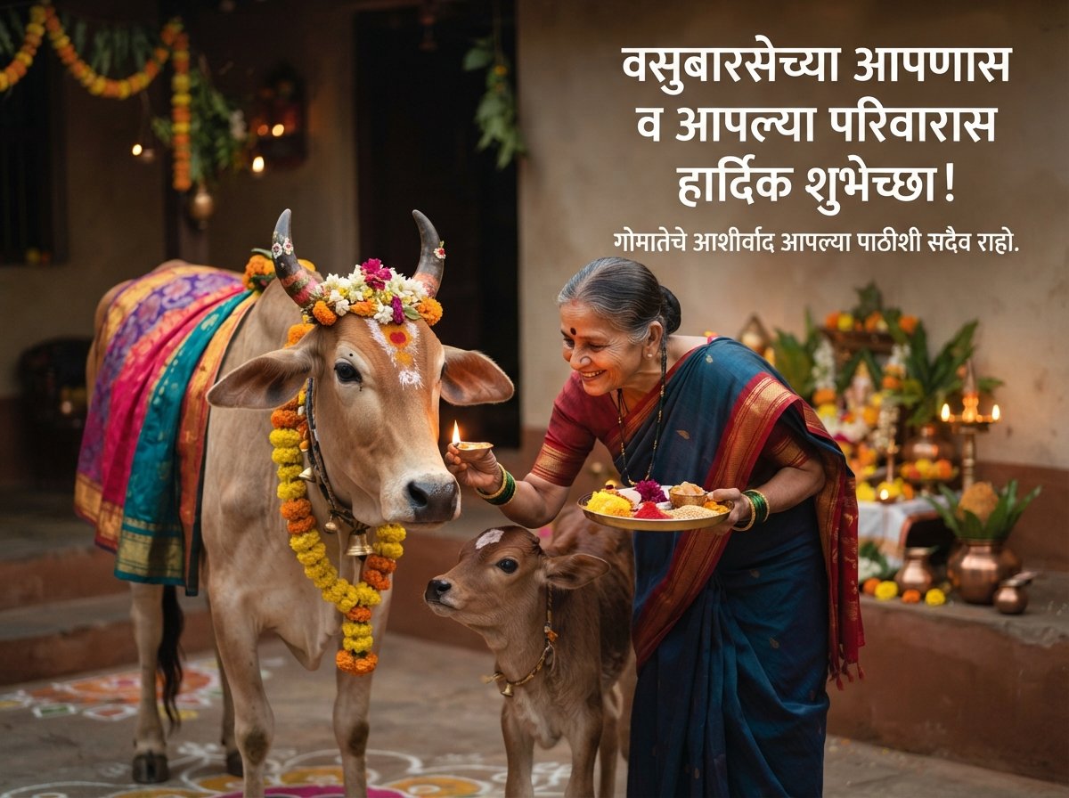 Vasubaras Wishes in Marathi