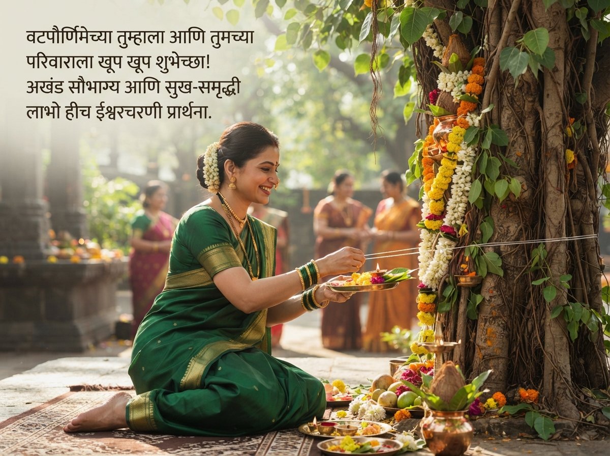 Vat Purnima Wishes in Marathi